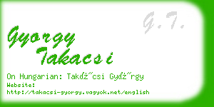 gyorgy takacsi business card